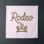 Rodeo Princess Country Western Tiara Crown Wandkleed<br><div class="desc">Aanpassen met of zonder tekst</div>