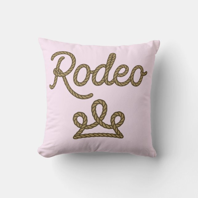Rodeo Prinses Country Western Diadeem Kroon Kussen (Voorkant)