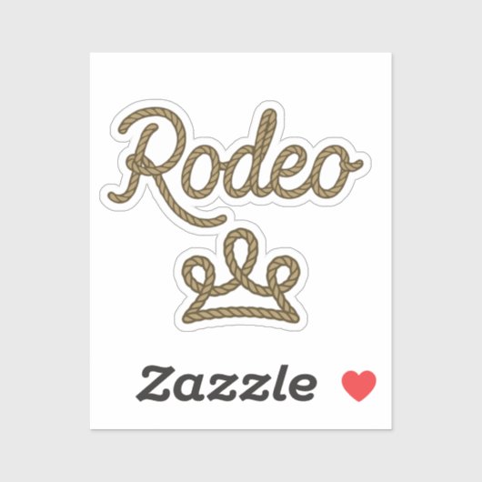 Rodeo Prinses Country Western Tiara Kroon Sticker (Vel)