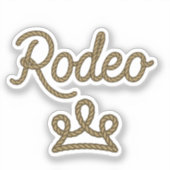 Rodeo Prinses Country Western Tiara Kroon Sticker (Voorkant)