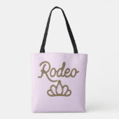 Rodeo Queen Country Western Tiara Crown Tote Bag (Achterkant)
