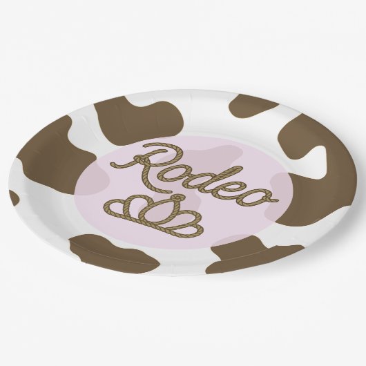 Rodeo Queen Country Western Tiara Kroon Roze  Papieren Bordje (Gekanteld)