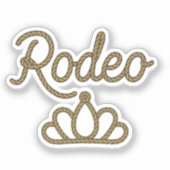 Rodeo Queen Country Western Tiara Kroon  Sticker (Voorkant)