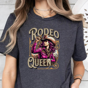 Rodeo Queen, Cowgirl Gift, Meisje Boss Pink T-shirt