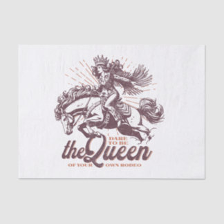 Rodeo Queen Decoupage Tissue Tissuepapier