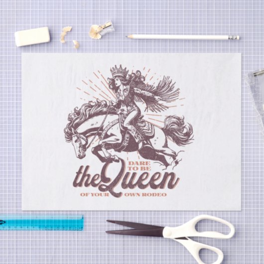 Rodeo Queen Decoupage Tissue Tissuepapier (Craft)