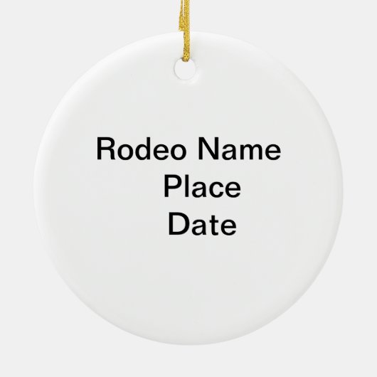 Rodeo Queen  Ornament (Achterkant)
