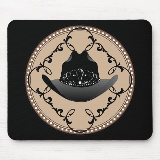 Rodeo Queen Westerne Mousepad Muismat (Voorkant)