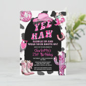 Rodeo Retro Cowgirl Verjaardag ELKE LEEFTIJD Dance Kaart (Staand voorkant)