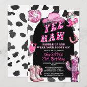 Rodeo Retro Cowgirl Verjaardag ELKE LEEFTIJD Dance Kaart (Voorkant / Achterkant)