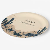 Rodeo Retro Paard Rustiek Western Vrijgezellenfees Papieren Bordje (Gekanteld)