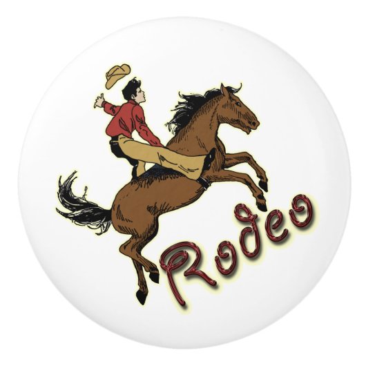 Rodeo Rider Drawer Keramische Knop (Voorkant)