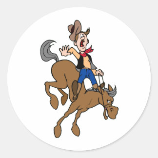 Rodeo Rider Ronde Sticker