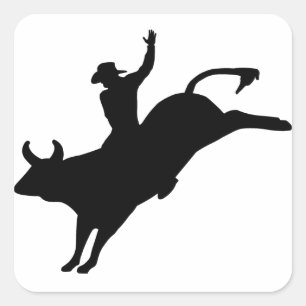 Rodeo Rider Vierkante Sticker