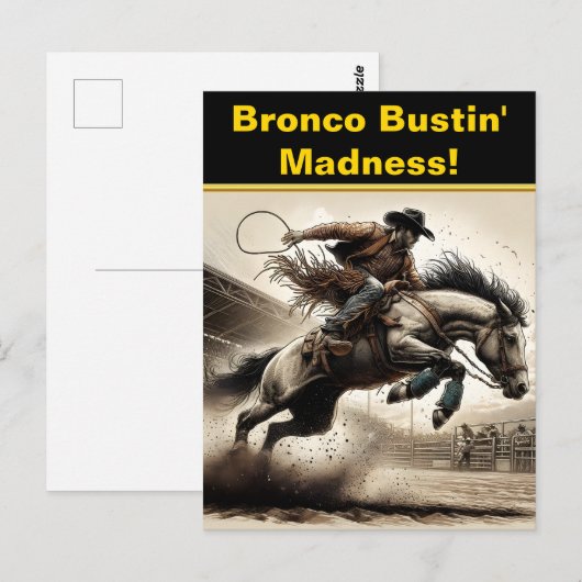 Rodeo Riders Leap Briefkaart (Voorkant / Achterkant)