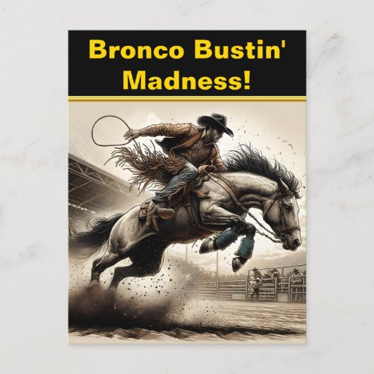 Rodeo Riders Leap Briefkaart (Voorkant)