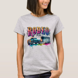 Rodeo Rig Truck en Paardenaanhangwagen T-shirt
