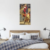 Rodeo - Rijden op stieren - PBR - Red Ryder Canvas Afdruk (Insitu (Slaapkamer))