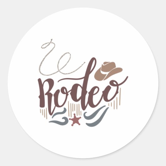 Rodeo Ronde Sticker (Voorkant)