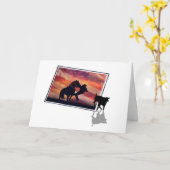 Rodeo Roping Cowboy and Horse Happy Vaderdag Kaart (Gele Bloem)