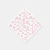 Rodeo Roze Koe Print Western Verjaardag Servet (Hoek)