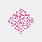 Rodeo Roze Koe Print Western Verjaardag Servet (Hoek)