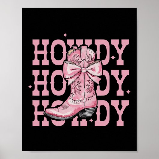 Rodeo Roze Koe Zuidelijke Westerne  Poster (Voorkant)