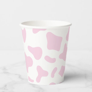 Rodeo Roze Koeienprint Western Verjaardag Papieren Bekers