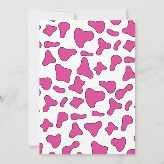 Rodeo Roze Western Verjaardag Kaart (Achterkant)