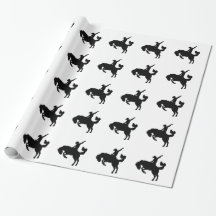 Rodeo ruiter te paard