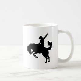 Rodeo ruiter te paard koffiemok