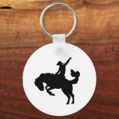 Rodeo ruiter te paard sleutelhanger (Voorkant)