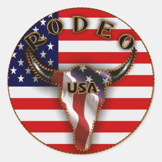 Rodeo Stars & Stripes Stickers (Voorkant)