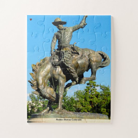 Rodeo Statue Colorado Legpuzzel (Verticaal)