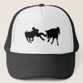 Rodeo - Steer Rasslin' - Steer Wrestling Trucker Pet (Voorkant)