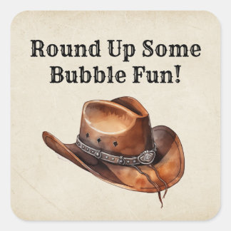 Rodeo Stickers voor bubbels verjaardagsfeestgunste
