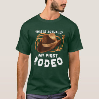 Rodeo stier rijden vee show boer vee fri t-shirt