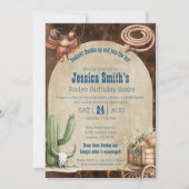 Rodeo thema Volwassen Verjaardag uitnodiging (Voorkant)