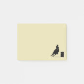Rodeo Theme Cowgirl Barrel Racing Silhouette Post-it® Notes (Voorkant)