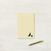 Rodeo Theme Cowgirl Barrel Racing Silhouette Post-it® Notes (Op bureau)