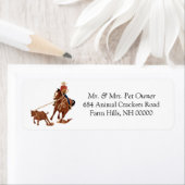 Rodeo Theme Return Address Label Stickers (Insitu)