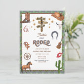 Rodeo ThMED | 1e verjaardag van uitnodigingen (Staand voorkant)