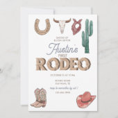 Rodeo ThMED | 1e verjaardag van uitnodigingen (Voorkant)