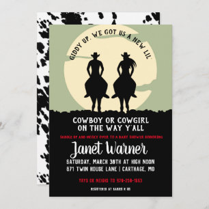Rodeo ThMED Baby shower Kaart