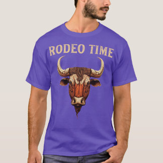 Rodeo Time Bull Riding Cowboy Bull T-shirt