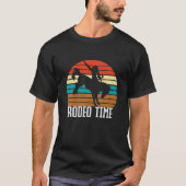 Rodeo Time Cowboy Wranglers Kinder Buckingpaarden T-shirt (Voorkant)