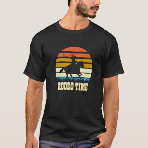 Rodeo Time Retro Westerne Cowboy Wild West T-shirt