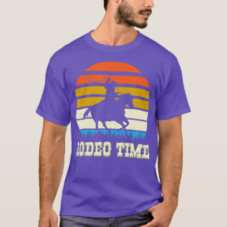 Rodeo Time  Rodeo Time Cowboy Horse Retro S T-shirt