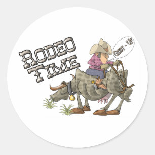 Rodeo Time Ronde Sticker