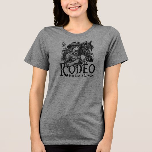 rodeo Tri-Blend shirt (Voorkant)